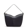 Fratelli Rossetti Navy blue suede Claire shoulder bag|^ Bags