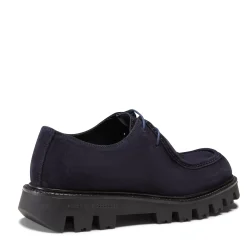 Fratelli Rossetti blue suede Derby shoe|^ Lace-up Shoes