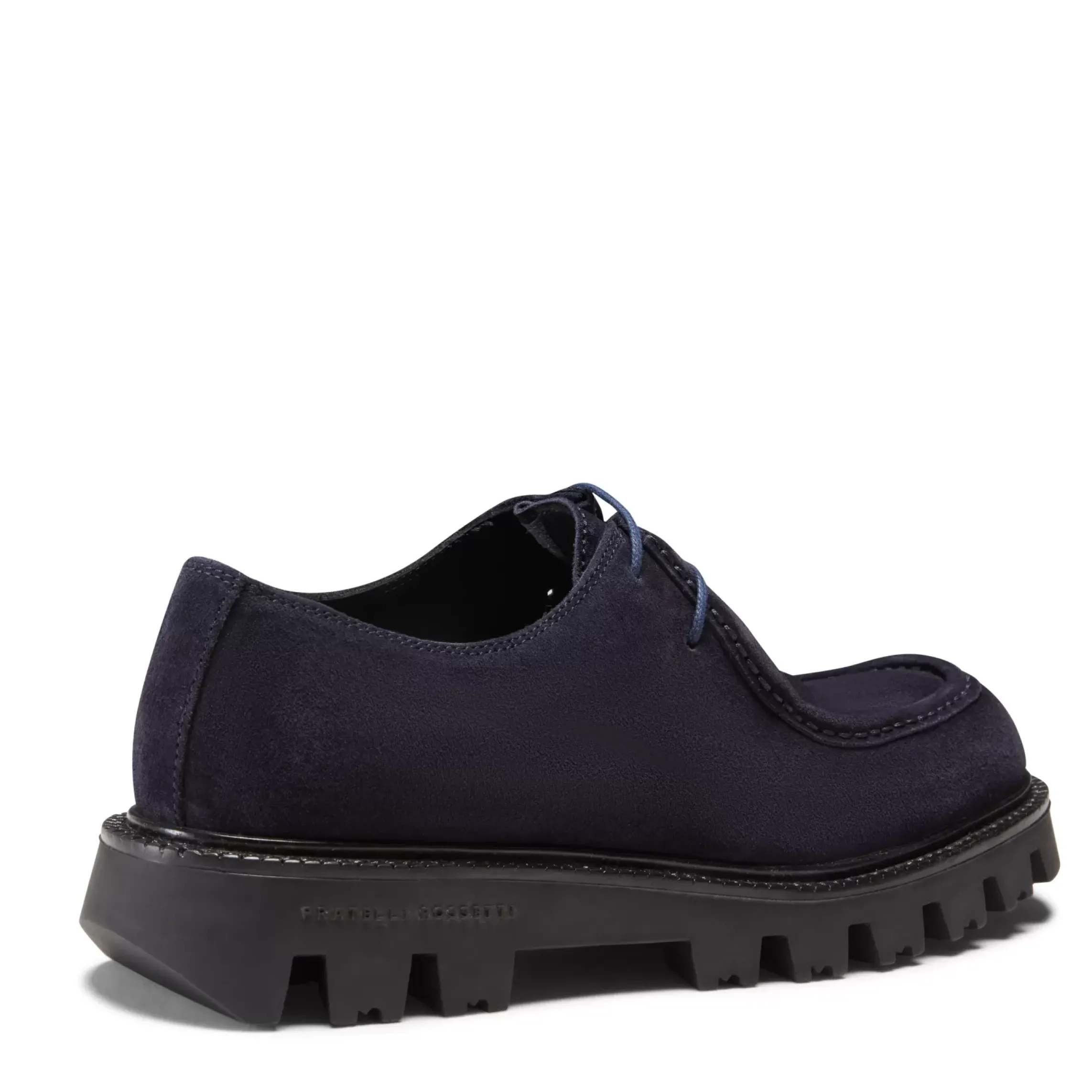 Fratelli Rossetti blue suede Derby shoe|^ Lace-up Shoes