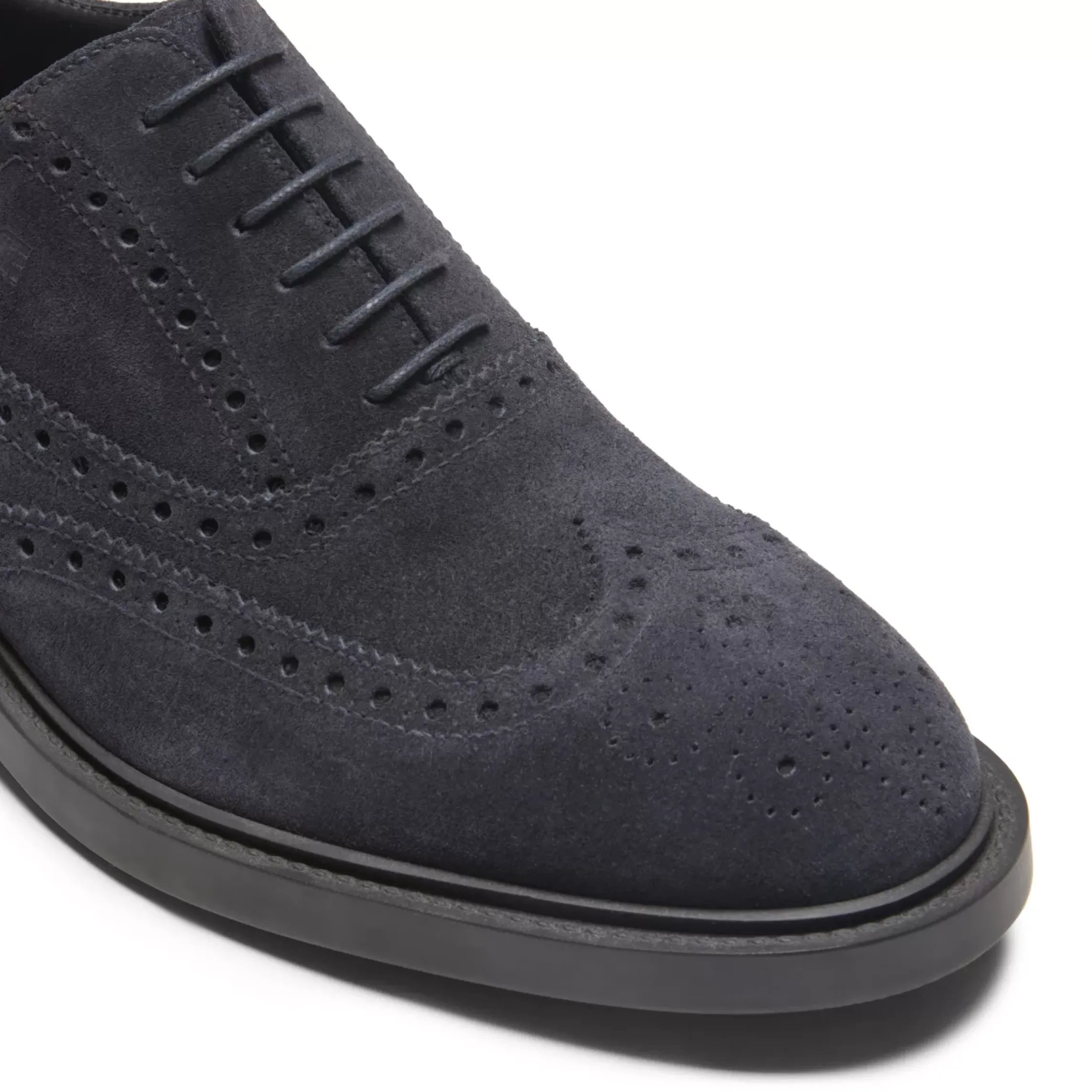 Fratelli Rossetti Navy blue suede Oxford shoe|^ Lace-up Shoes