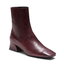 Fratelli Rossetti Plum-coloured leather ankle boot|^ Ankle Boots