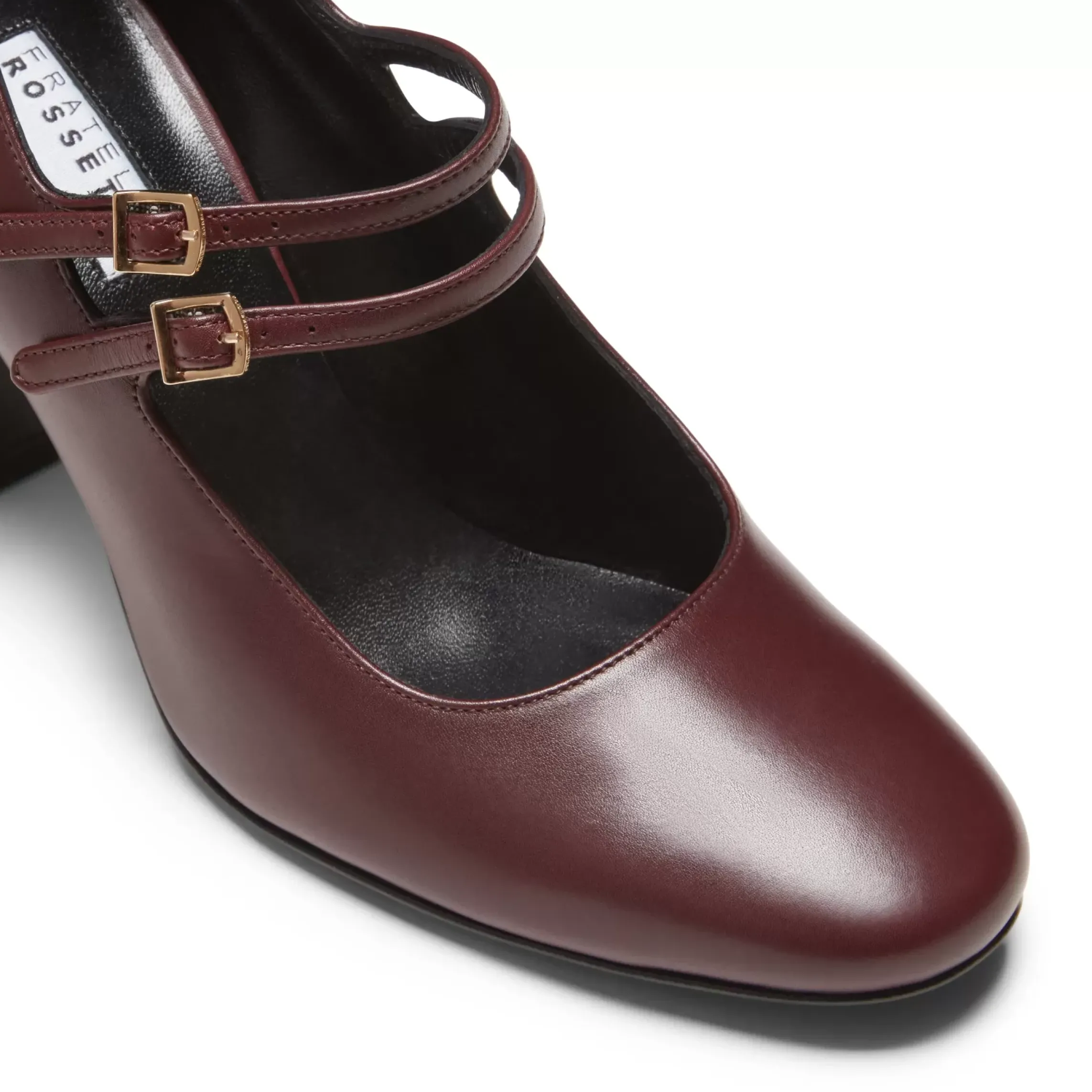 Fratelli Rossetti Plum-coloured leather pump|^ Décolleté