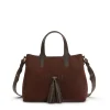 Fratelli Rossetti Small cocoa brown suede Hobo tote bag|^ Bags