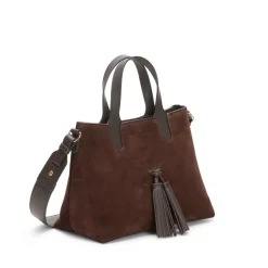 Fratelli Rossetti Small cocoa brown suede Hobo tote bag|^ Bags
