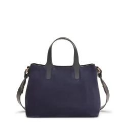 Fratelli Rossetti Small navy blue suede Hobo tote bag|^ Bags