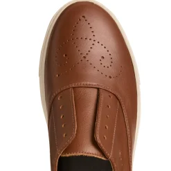 Fratelli Rossetti Women’s almond-coloured leather sneaker |^ Sneakers