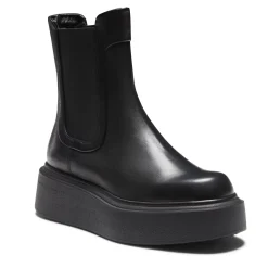Fratelli Rossetti Women's black leather Beatle boot|^ Ankle Boots