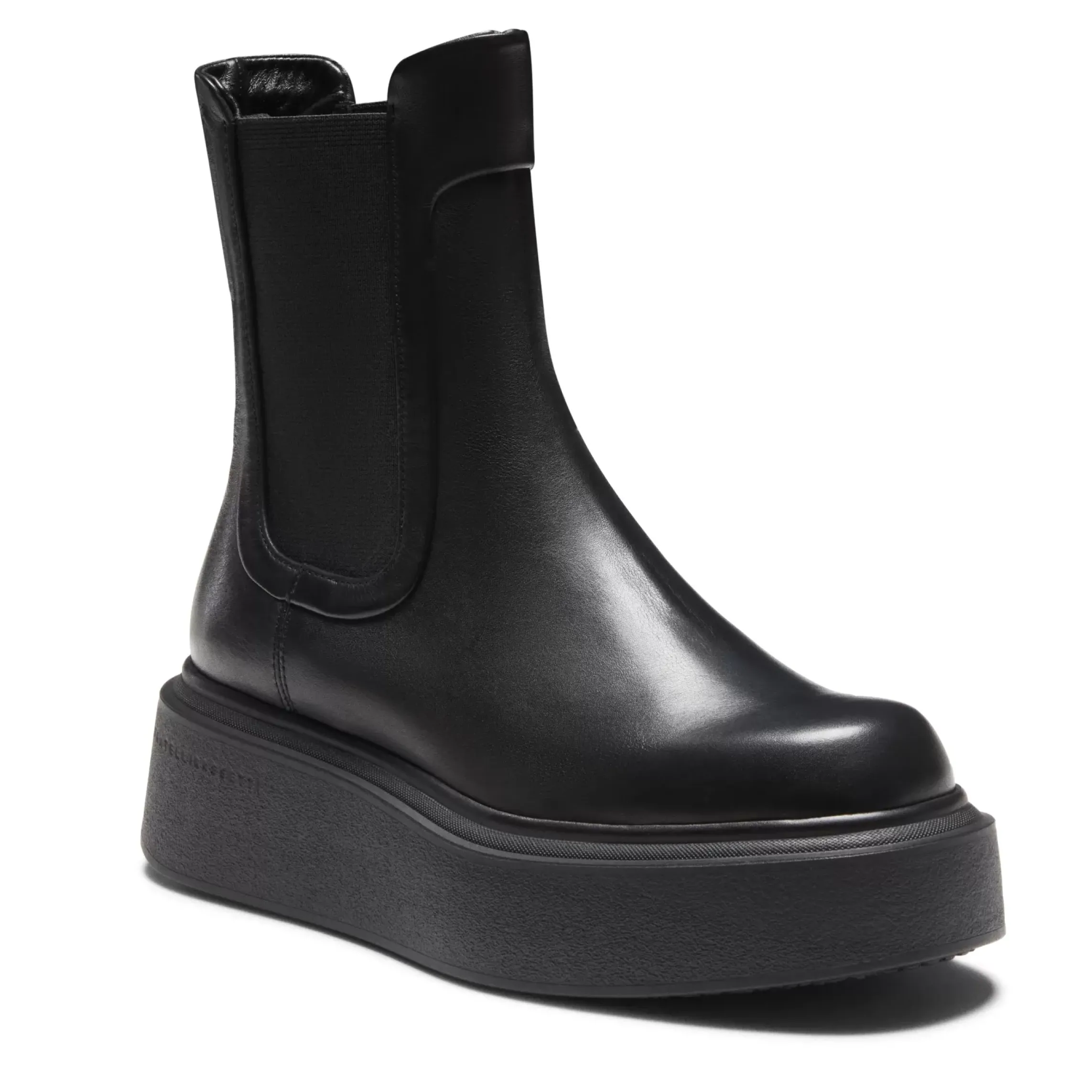 Fratelli Rossetti Women's black leather Beatle boot|^ Ankle Boots