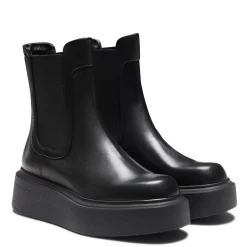Fratelli Rossetti Women's black leather Beatle boot|^ Ankle Boots
