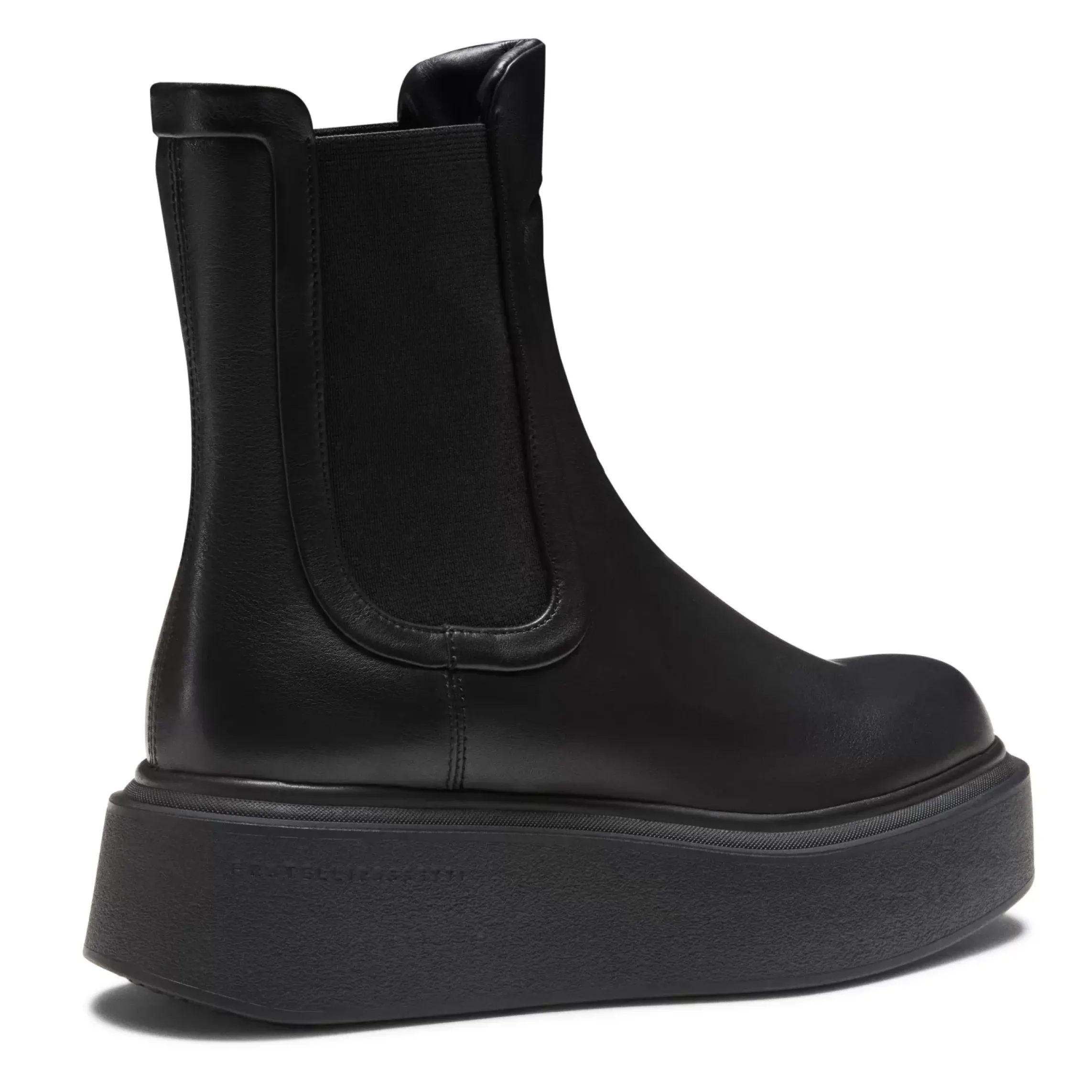 Fratelli Rossetti Women's black leather Beatle boot|^ Ankle Boots