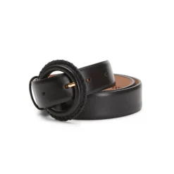Fratelli Rossetti Women's black leather belt|^ Belts