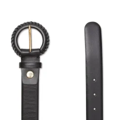 Fratelli Rossetti Women's black leather belt|^ Belts