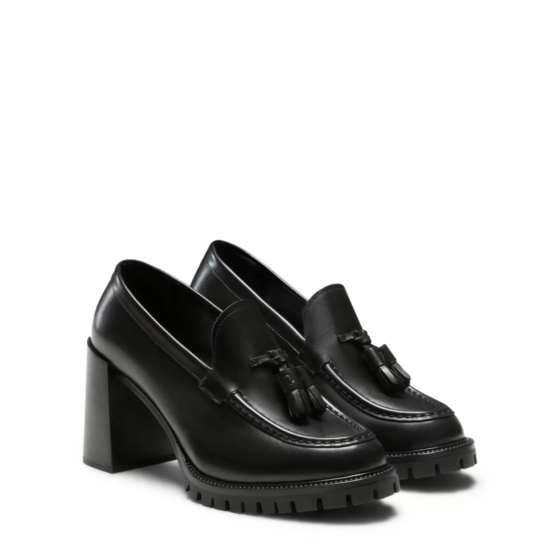 Fratelli Rossetti Women's black leather Brera loafer|^ Loafers