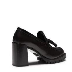 Fratelli Rossetti Women's black leather Brera loafer|^ Loafers