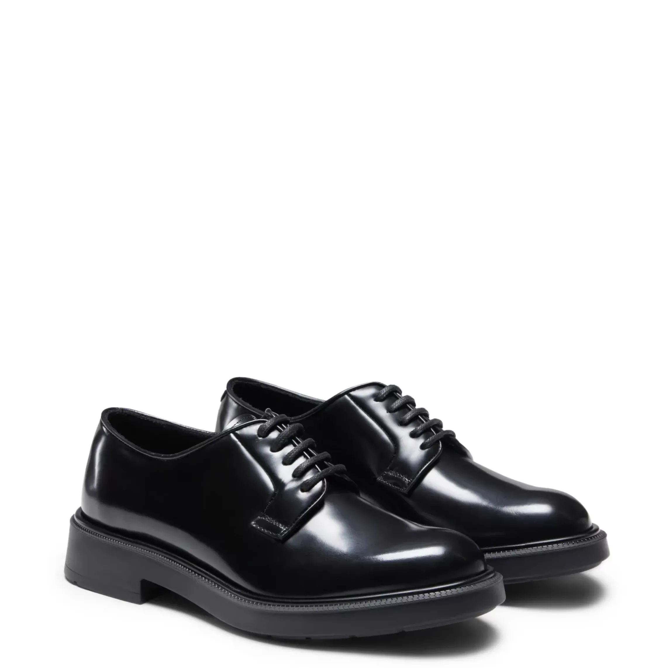 Fratelli Rossetti Women's black leather Derby lace-up|^ Lace-up Shoes