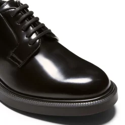 Fratelli Rossetti Women's black leather Derby lace-up|^ Lace-up Shoes