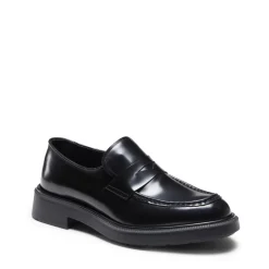 Fratelli Rossetti Women's black leather loafer|^ Loafers