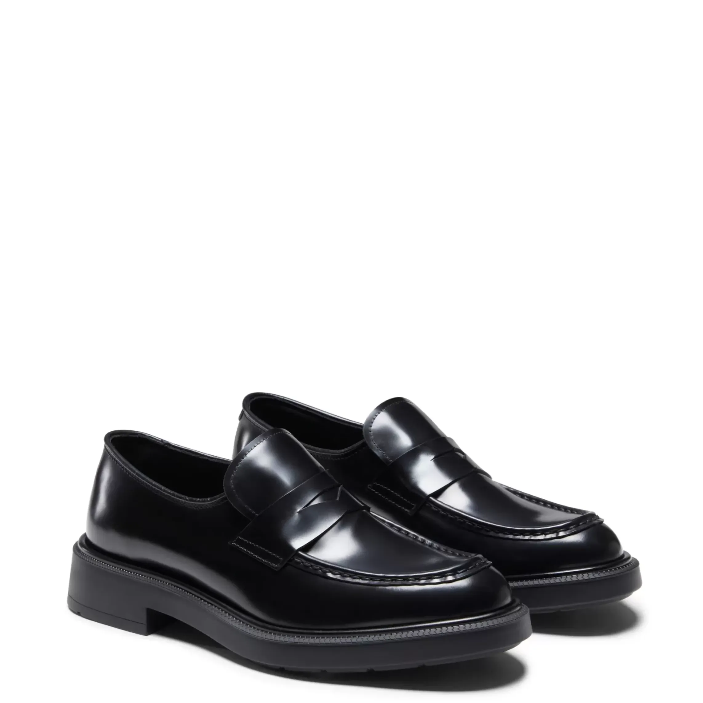 Fratelli Rossetti Women's black leather loafer|^ Loafers