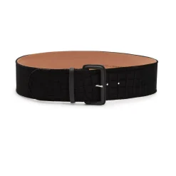 Fratelli Rossetti Women's black velvet belt|^ Accessories