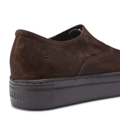 Fratelli Rossetti Women's cocoa brown suede Hobo Sport sneaker|^ Sneakers