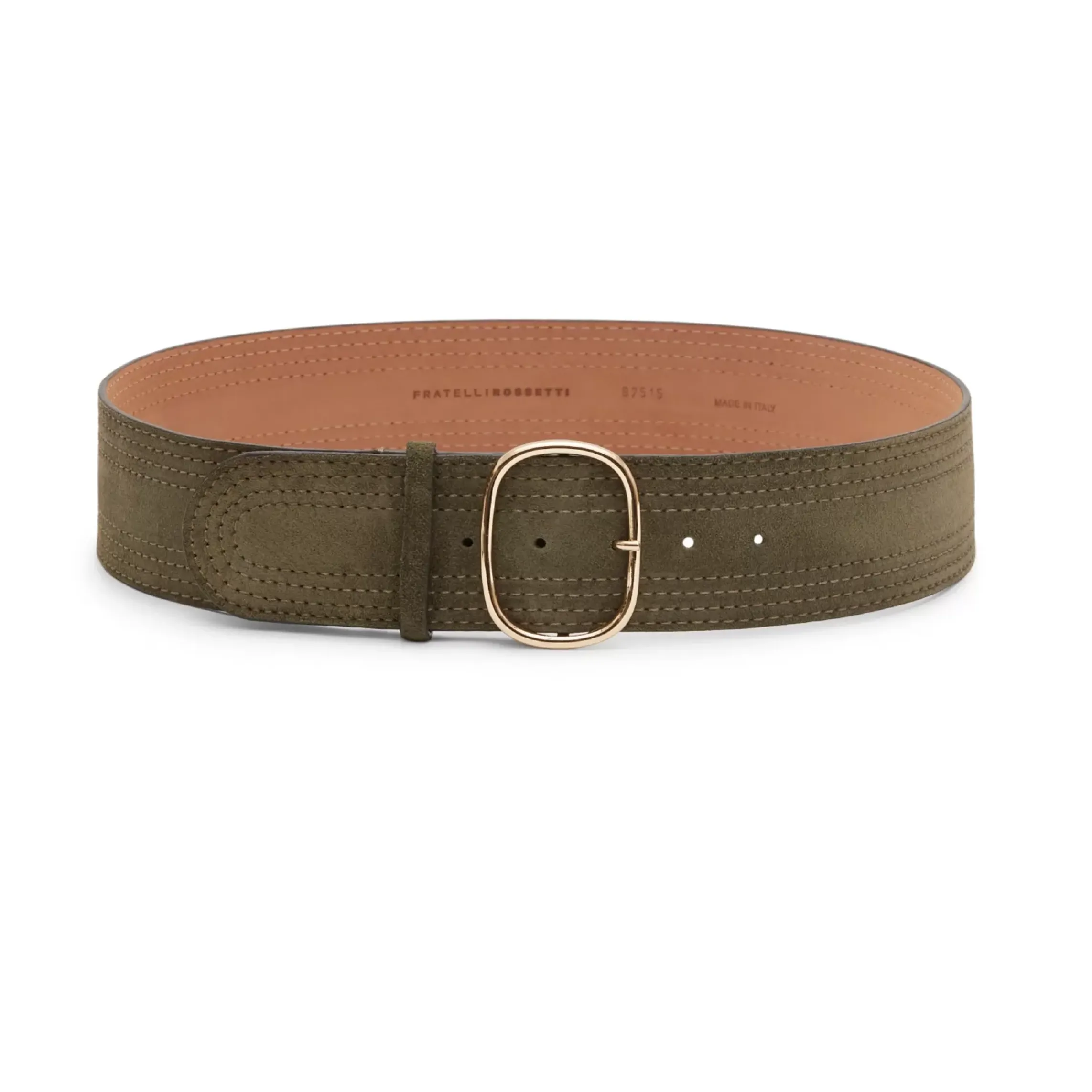 Fratelli Rossetti Women's forest green suede belt|^ Belts