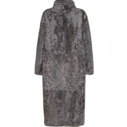 Fratelli Rossetti Women’s grey shearling coat|^ Outerwear
