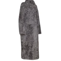 Fratelli Rossetti Women’s grey shearling coat|^ Outerwear