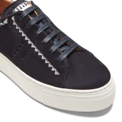 Fratelli Rossetti Women's blue suede sneaker|^ Sneakers
