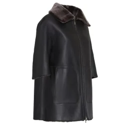 Fratelli Rossetti Women's reversible brown shearling jacket|^ Outerwear