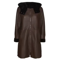 Fratelli Rossetti Women's reversible brown shearling coat|^ Outerwear