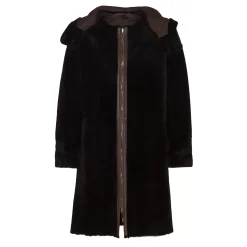 Fratelli Rossetti Women's reversible brown shearling coat|^ Outerwear