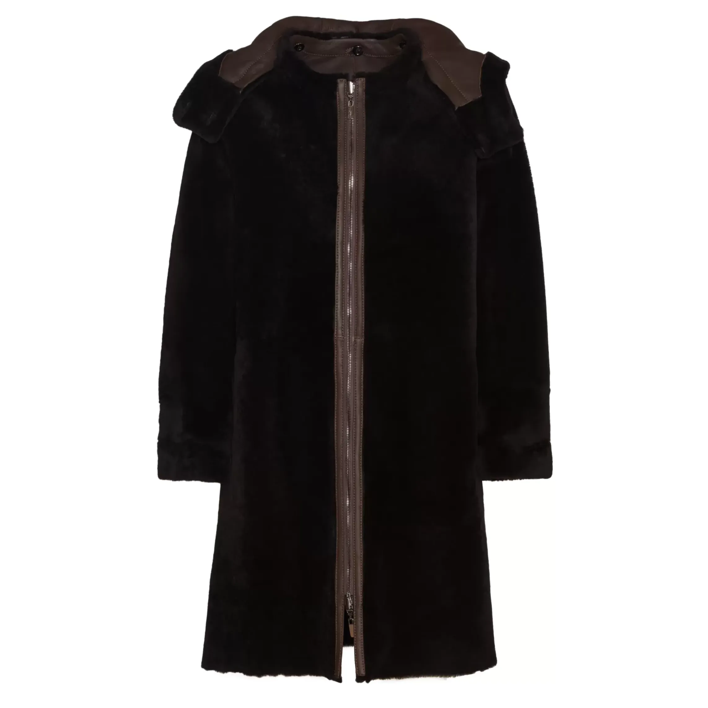 Fratelli Rossetti Women's reversible brown shearling coat|^ Outerwear