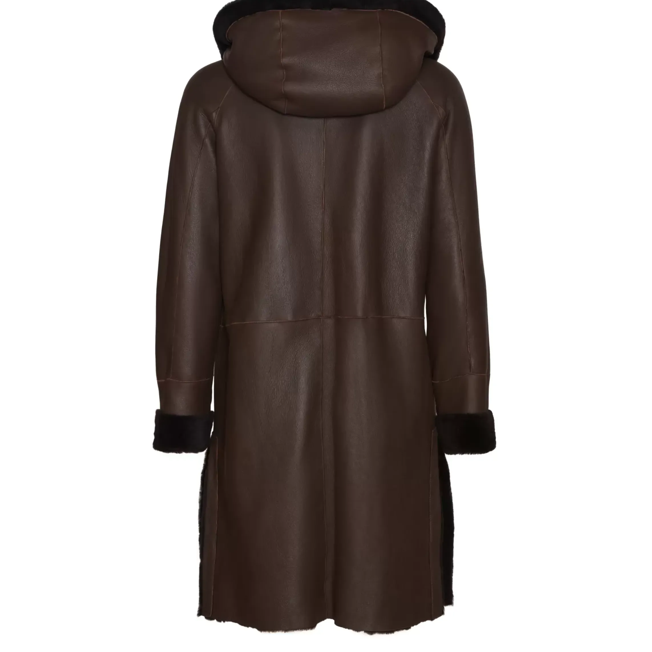 Fratelli Rossetti Women's reversible brown shearling coat|^ Outerwear