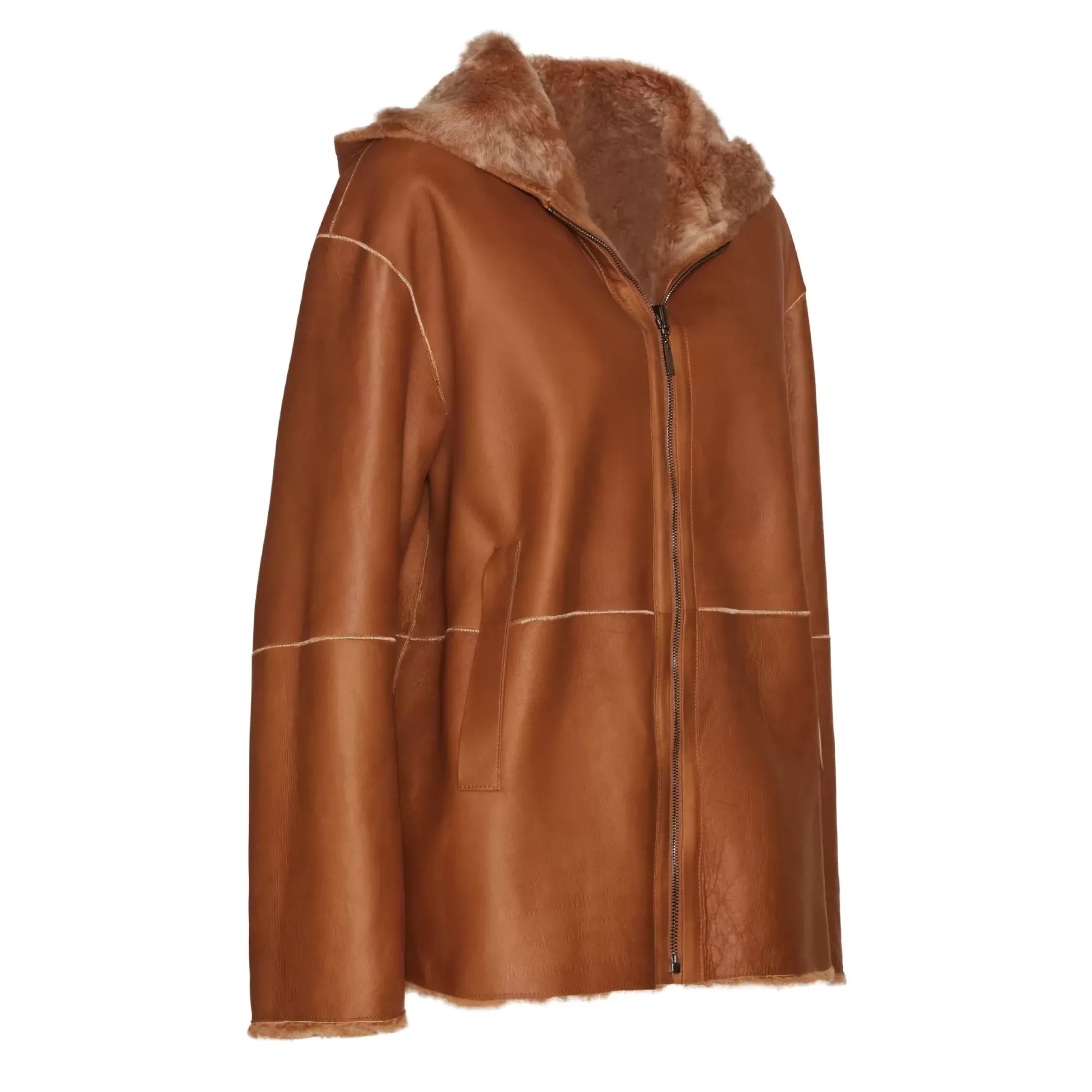 Fratelli Rossetti Women's reversible green shearling jacket|^ Outerwear