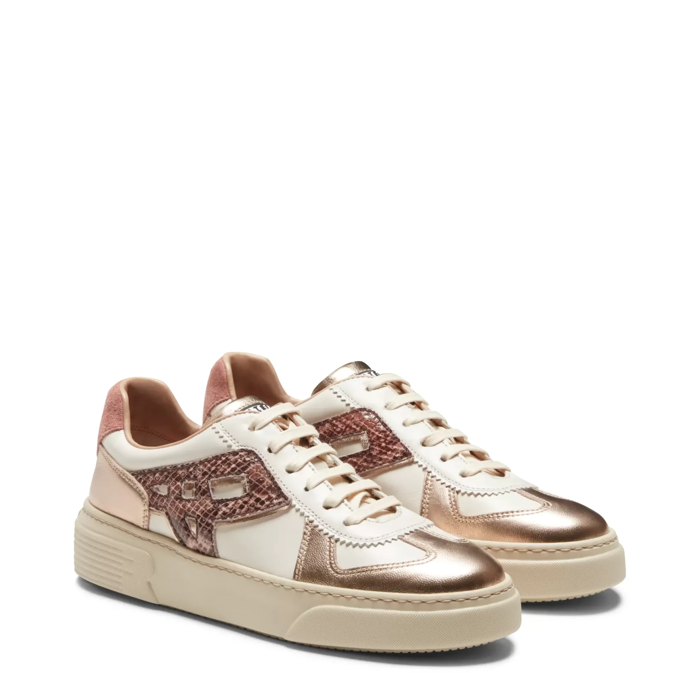 Fratelli Rossetti Women's rice-white leather sneaker|^ Sneakers