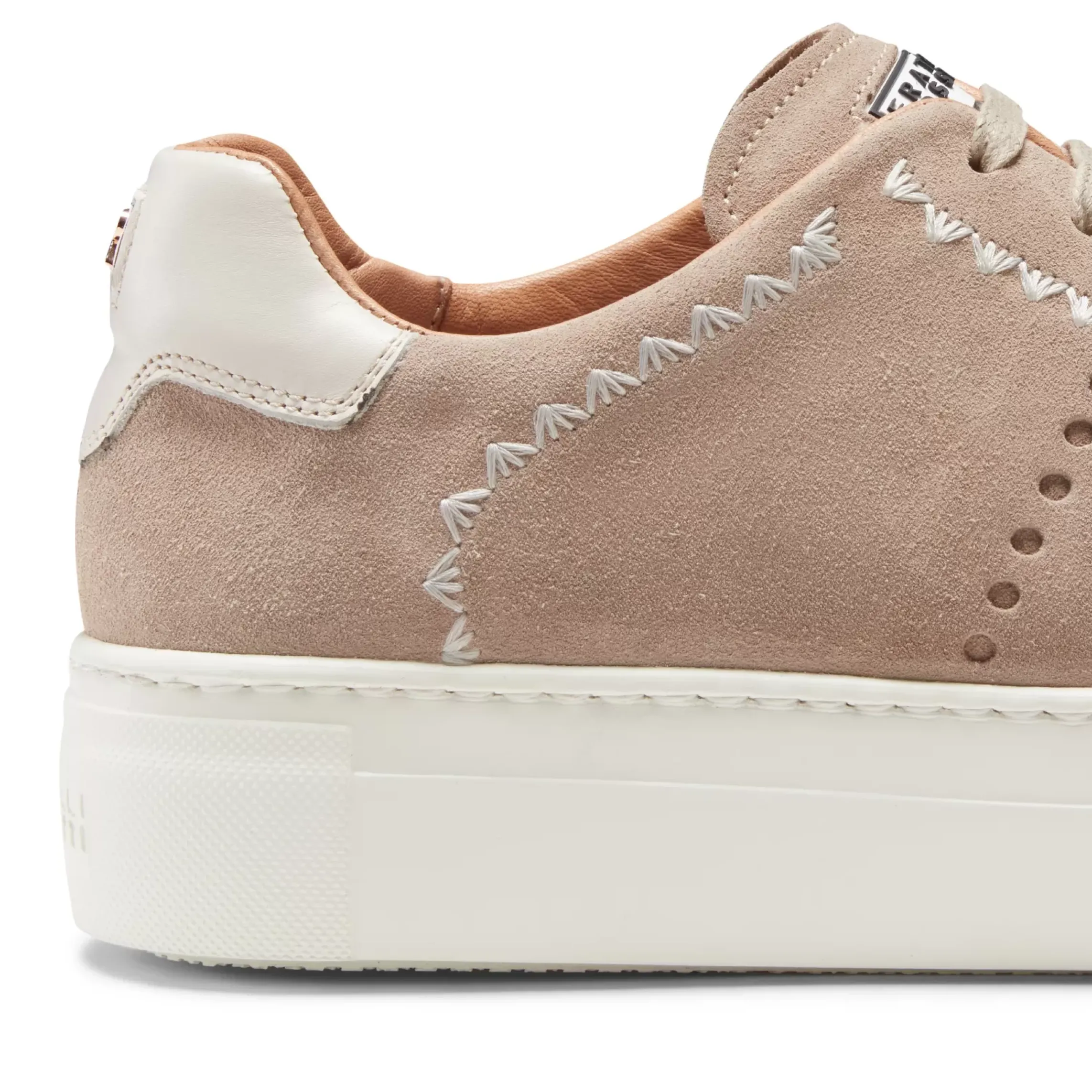 Fratelli Rossetti Women's sand-coloured suede sneaker|^ Sneakers